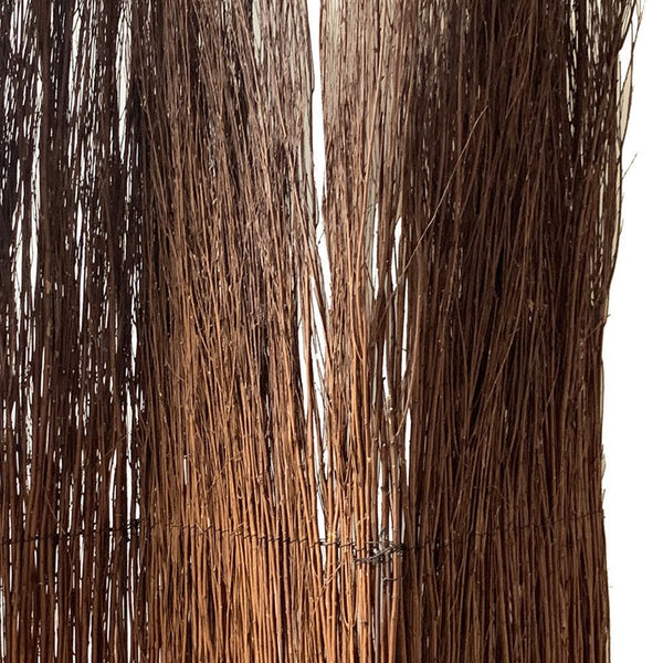 Homeroots 7' Rustic Willow Branch Three Panel Room Divider Screen  Wicker 370391