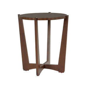 Chelsea House Ardoise Mahogany Side Table By Jamie Merida — French Mid‑Century Elegance, Solid Joinery, Versatile Accent (27"X24") 370397