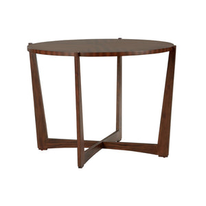 Chelsea House Ardoise Mahogany Center Table — French Mid-Century Inspired Solid Wood Cocktail Table, 42" Width 370398