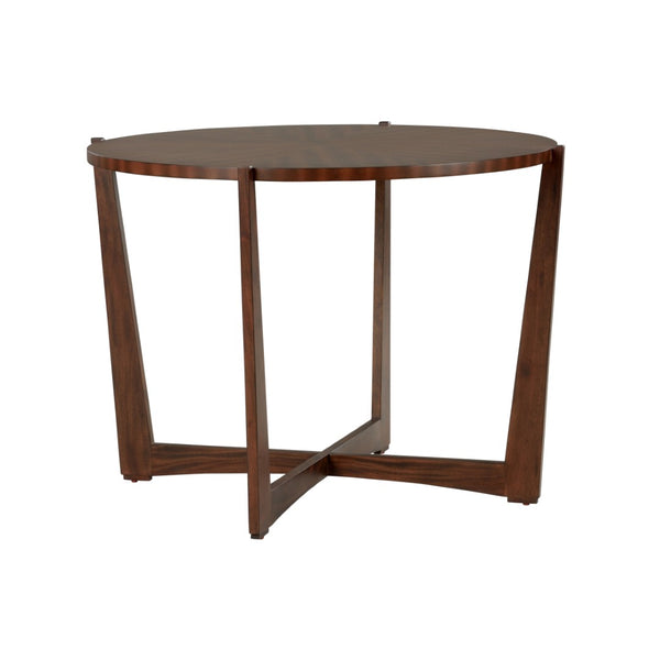 Chelsea House Ardoise Mahogany Center Table — French Mid-Century Inspired Solid Wood Cocktail Table, 42" Width 370398