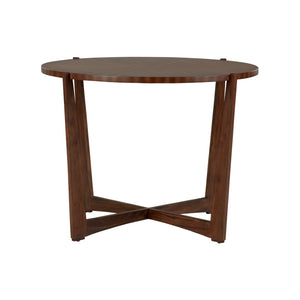 Chelsea House Ardoise Mahogany Center Table — French Mid-Century Inspired Solid Wood Cocktail Table, 42" Width 370398
