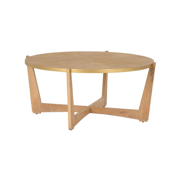 Chelsea House Ardoise Cerused Oak Cocktail Table — French Mid‑Century Inspired, Minimalist Centerpiece, Durable Craftsmanship 370399