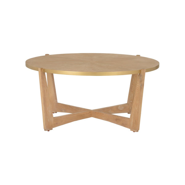Chelsea House Ardoise Cerused Oak Cocktail Table — French Mid‑Century Inspired, Minimalist Centerpiece, Durable Craftsmanship 370399