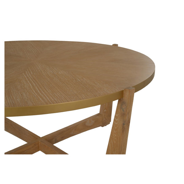 Chelsea House Ardoise Cerused Oak Cocktail Table — French Mid‑Century Inspired, Minimalist Centerpiece, Durable Craftsmanship 370399