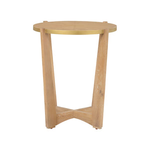 Chelsea House Ardoise Cerused Oak Side Table — French Mid-Century Inspired, Elegant Grain, Durable Everyday Accent (27" H) 370400