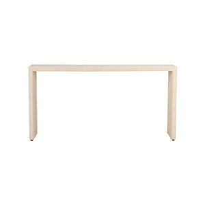 Chelsea House Goldsborough Console By Jamie Merida — Cream Shagreen Wrap, Slim 64" Console For Entryways & Narrow Spaces 370402