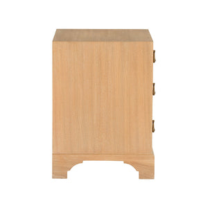 Chelsea House Cooper Cooper River Chest In Natural Cerused Oak With Black Accents, Nickel Pulls, Coastal Charm 370403