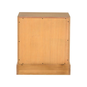 Chelsea House Cooper Cooper River Chest In Natural Cerused Oak With Black Accents, Nickel Pulls, Coastal Charm 370403