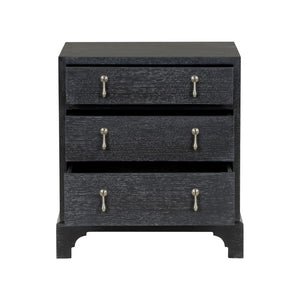 Chelsea House Cooper Cooper River Chest In Black Cerused Oak With Nickel Drop Pulls — Low Country Design, Compact Elegance 370404