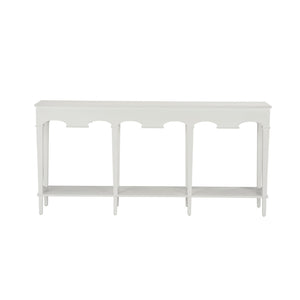 Chelsea House Oslo Gustavian Console Table In White - Jamie Merida Design, Solid Painted Frame, Entryway Focal Point 370406