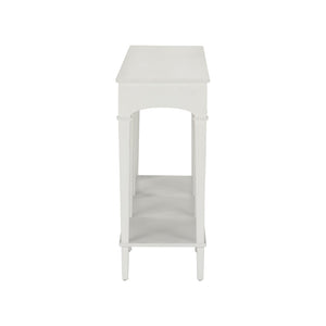 Chelsea House Oslo Gustavian Console Table In White - Jamie Merida Design, Solid Painted Frame, Entryway Focal Point 370406