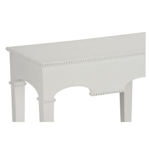 Chelsea House Oslo Gustavian Console Table In White - Jamie Merida Design, Solid Painted Frame, Entryway Focal Point 370406