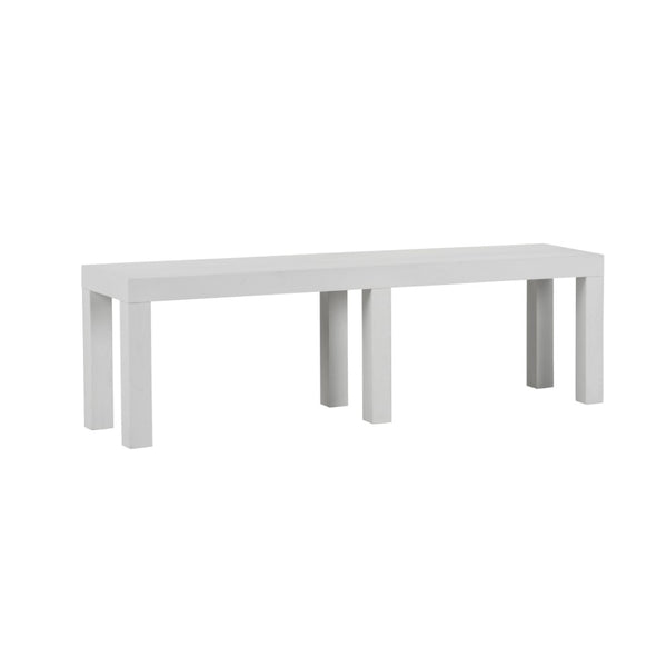 Chelsea House Lambeth Parsons Coffee Table In Crisp White — Low-Profile 60" Durable Surface For Modern Living Rooms 370412
