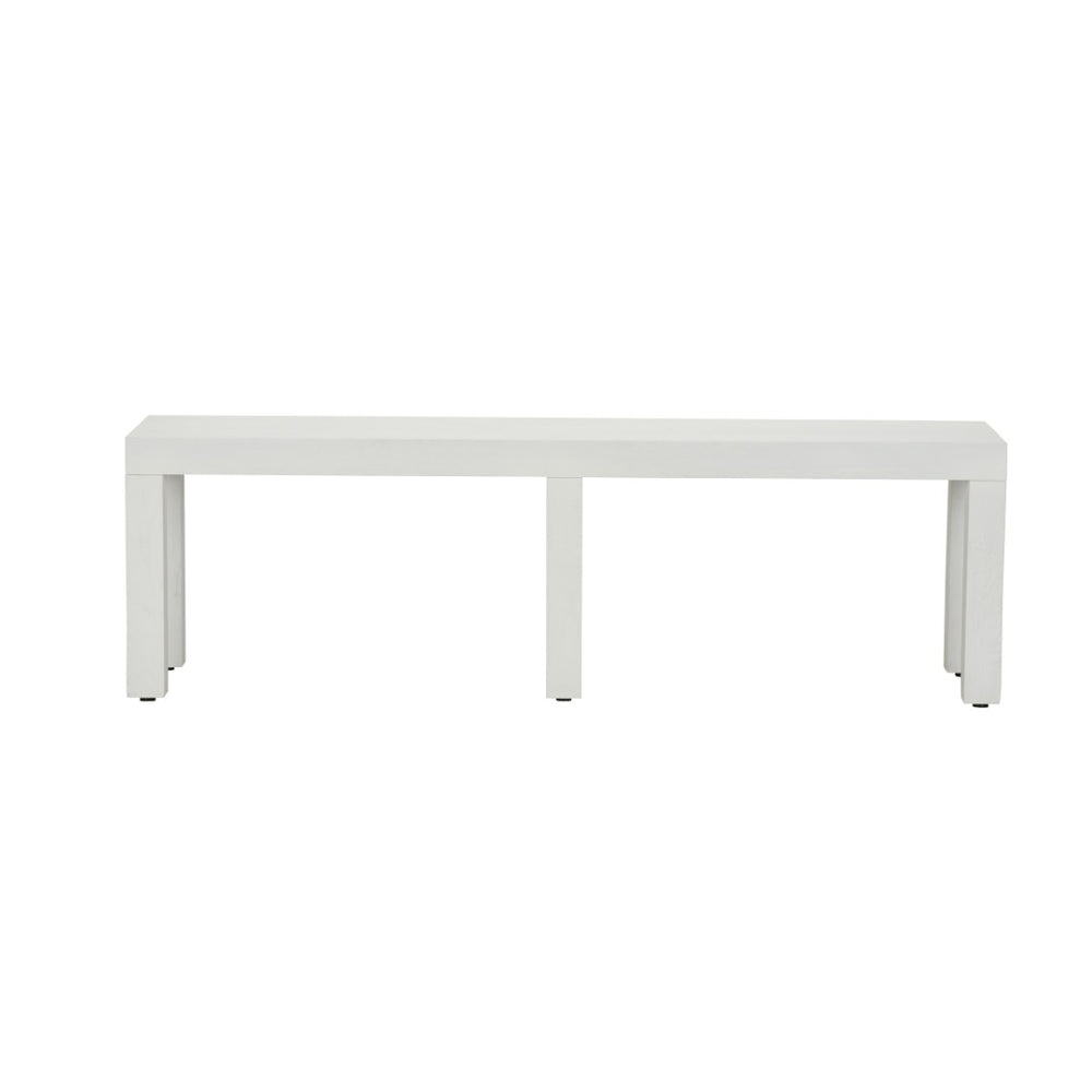 Chelsea House Lambeth Parsons Coffee Table In Crisp White — Low-Profile 60" Durable Surface For Modern Living Rooms 370412