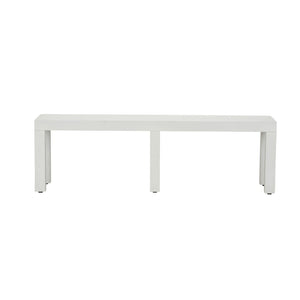 Chelsea House Lambeth Parsons Coffee Table In Crisp White — Low-Profile 60" Durable Surface For Modern Living Rooms 370412