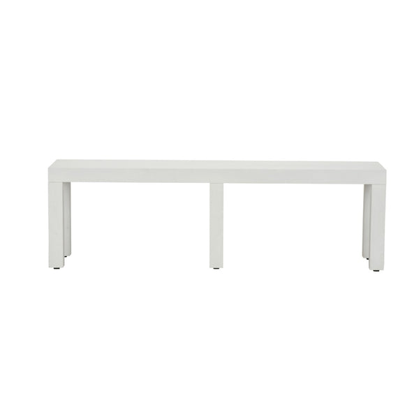 Chelsea House Lambeth Parsons Coffee Table In Crisp White — Low-Profile 60" Durable Surface For Modern Living Rooms 370412