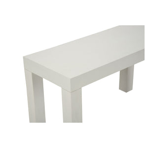 Chelsea House Lambeth Parsons Coffee Table In Crisp White — Low-Profile 60" Durable Surface For Modern Living Rooms 370412