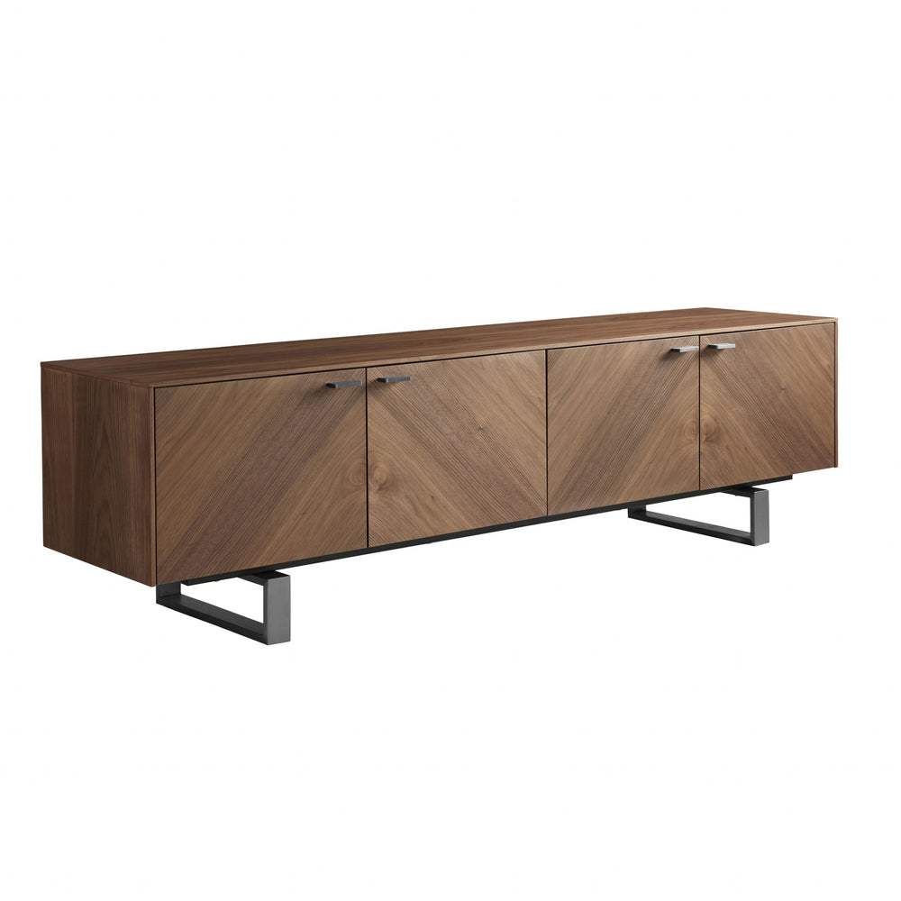Homeroots 71” Contemporary Media Tv Stand  Manufactured Wood 370431