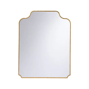 Chelsea House Sartilly Luxury Mirror — Antique Gold Leaf Curved Silhouette By Jamie Merida, 44" H Statement Piece 370439