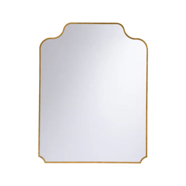 Chelsea House Sartilly Luxury Mirror — Antique Gold Leaf Curved Silhouette By Jamie Merida, 44" H Statement Piece 370439