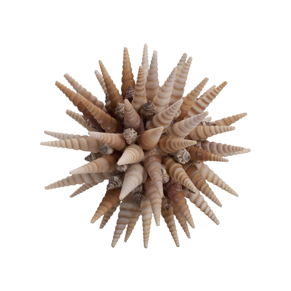 Chelsea House Marlin Decorative Shell Ball Small — Handcrafted Marlin Spike Shells, Coastal Boho Accent 7" 370480