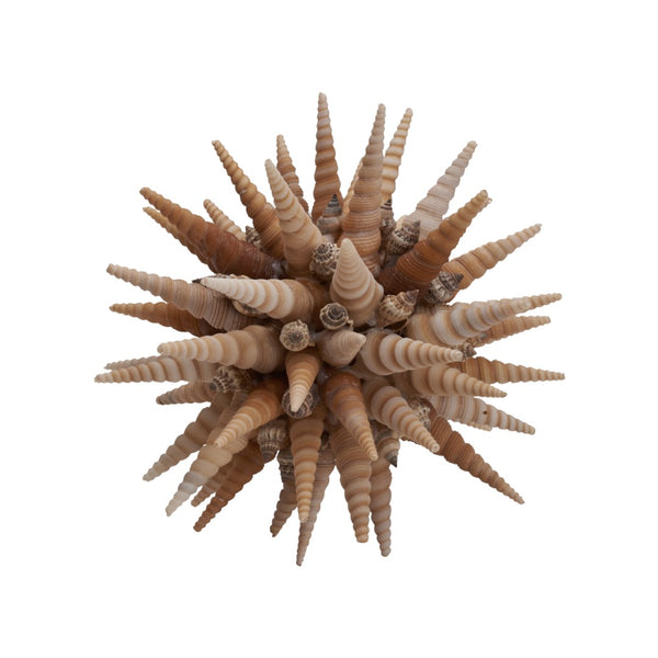 Chelsea House Marlin Decorative Shell Ball Small — Handcrafted Marlin Spike Shells, Coastal Boho Accent 7" 370480