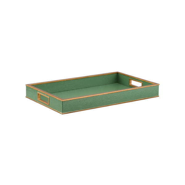 Chelsea House Reddington Luxe Tray In Green Croco With Gold Edge — Shayla Copas Design For Serving & Styling 370491