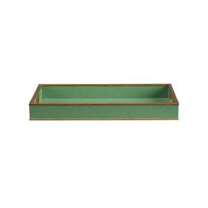 Chelsea House Reddington Luxe Tray In Green Croco With Gold Edge — Shayla Copas Design For Serving & Styling 370491