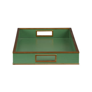 Chelsea House Reddington Luxe Tray In Green Croco With Gold Edge — Shayla Copas Design For Serving & Styling 370491