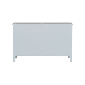 Chelsea House Charles Chest With Gray & White Mother-Of-Pearl Inlay — 7-Drawer Elegant Storage For Bedroom, Entryway 370552