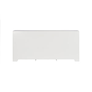 Chelsea House Palm Hand-Painted Tropical Console Cabinet With Palm Tree Island Scene, 3-Door Storage, 81"W 370557