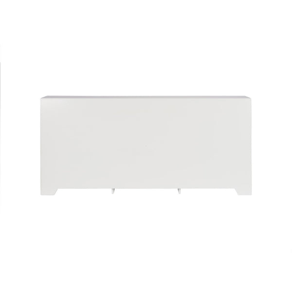 Chelsea House Palm Hand-Painted Tropical Console Cabinet With Palm Tree Island Scene, 3-Door Storage, 81"W 370557