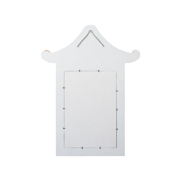 Chelsea House Shell Mirror — 49" Tiered Pagoda Shell Wall Mirror With Iridescent Natural Shell Face For Coastal DéCor 370570