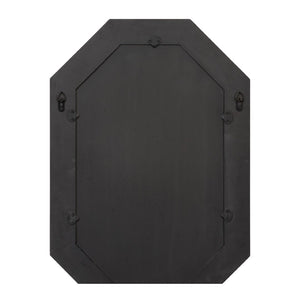 Chelsea House Henril Oval Mirror With Faceted Aged Silver Frame — 33.5" X 22.5" Statement Piece For Modern Homes 370585