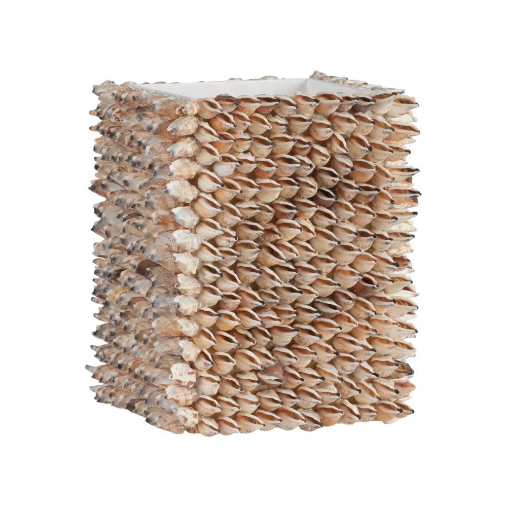 Chelsea House Shell Planter Handcrafted Mosaic Seashell Square Vessel For Succulents, Coastal Decor, Durable Artistry 370600