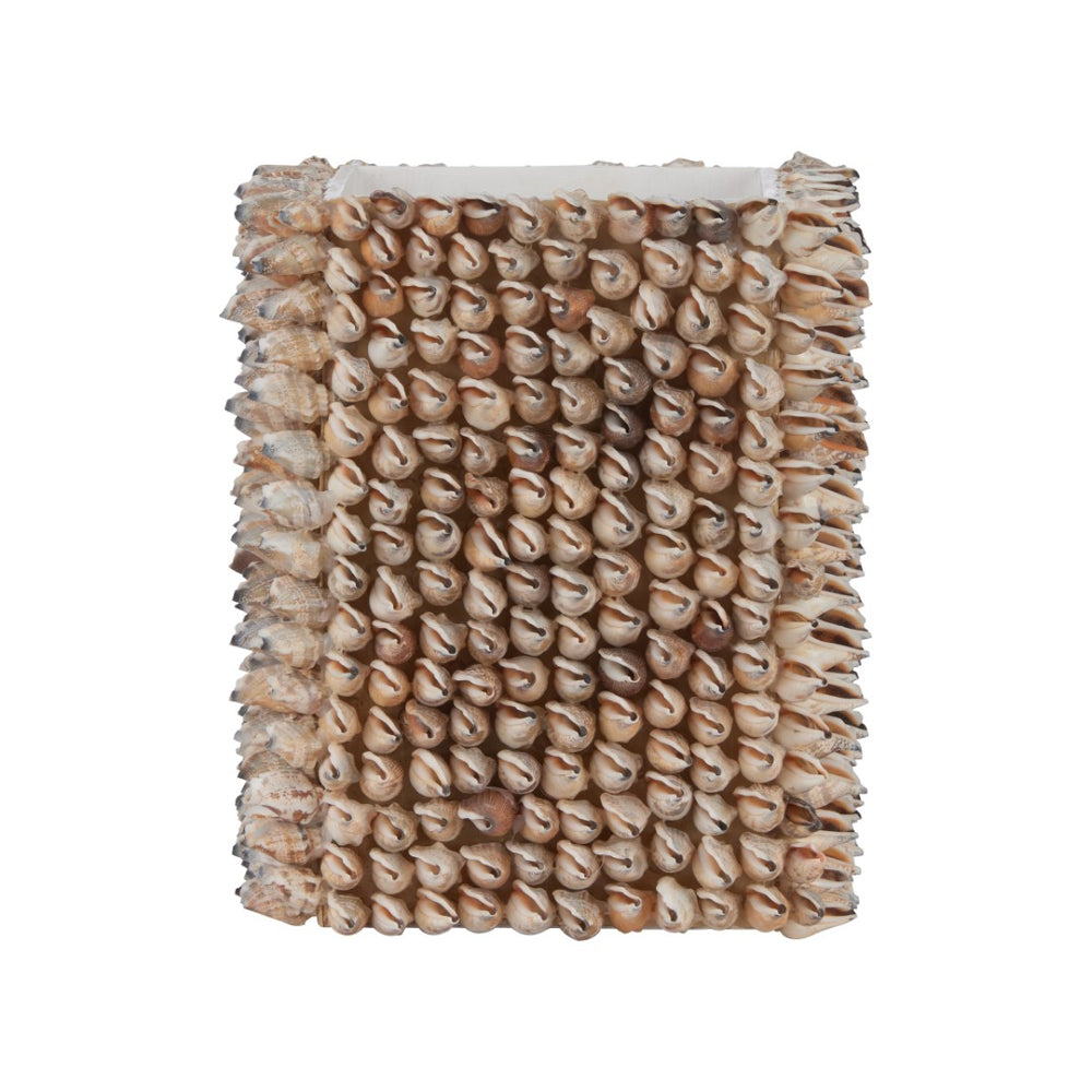 Chelsea House Shell Planter Handcrafted Mosaic Seashell Square Vessel For Succulents, Coastal Decor, Durable Artistry 370600