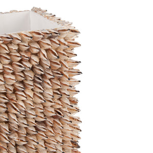 Chelsea House Shell Planter Handcrafted Mosaic Seashell Square Vessel For Succulents, Coastal Decor, Durable Artistry 370600