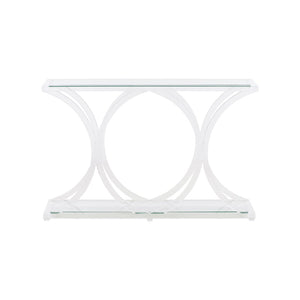 Chelsea House Sweeping Acrylic Console — Sculptural Clear Acrylic Entry Console 45"W, Fluid Curves, Minimalist Chic 370605