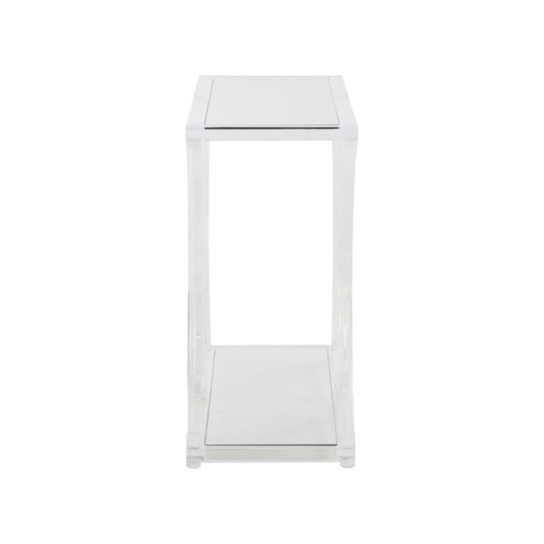Chelsea House Sweeping Acrylic Console — Sculptural Clear Acrylic Entry Console 45"W, Fluid Curves, Minimalist Chic 370605
