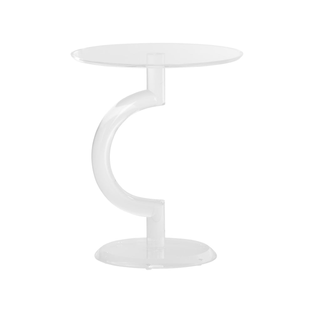 Chelsea House Chicago Acrylic Side Table — Crystal Clear 22" H Minimalist Nightstand, Durable Shatter-Resistant Accent Pedestal 370606