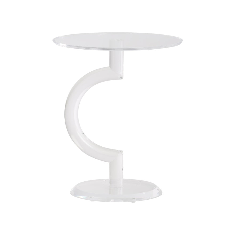Chelsea House Chicago Acrylic Side Table — Crystal Clear 22" H Minimalist Nightstand, Durable Shatter-Resistant Accent Pedestal 370606