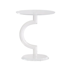 Chelsea House Chicago Acrylic Side Table — Crystal Clear 22" H Minimalist Nightstand, Durable Shatter-Resistant Accent Pedestal 370606