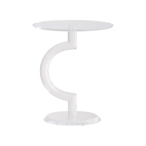 Chelsea House Chicago Acrylic Side Table — Crystal Clear 22" H Minimalist Nightstand, Durable Shatter-Resistant Accent Pedestal 370606