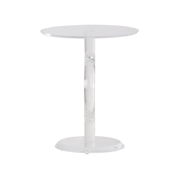 Chelsea House Chicago Acrylic Side Table — Crystal Clear 22" H Minimalist Nightstand, Durable Shatter-Resistant Accent Pedestal 370606