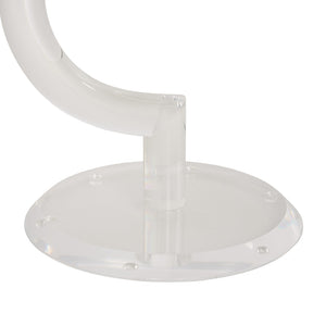 Chelsea House Chicago Acrylic Side Table — Crystal Clear 22" H Minimalist Nightstand, Durable Shatter-Resistant Accent Pedestal 370606