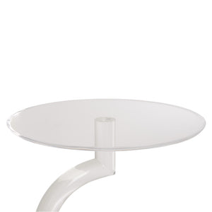 Chelsea House Chicago Acrylic Side Table — Crystal Clear 22" H Minimalist Nightstand, Durable Shatter-Resistant Accent Pedestal 370606