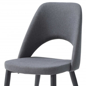 Homeroots Set Of 2 Blue Faux Leather Metal Dining Chairs  Metal 370667