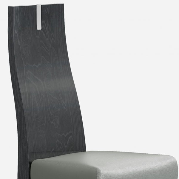 Homeroots Set Of Two Gray Upholstered Faux Leather Dining Arm Chairs  Metal 370676