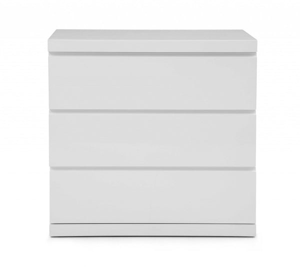 HomeRoots 31 Inch Wide Double Dresser Extension in White Finish for Bedroom Storage 370685
