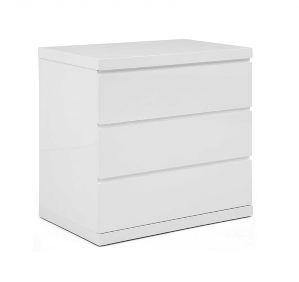 31 Inch Wide Double Dresser Extension in White Finish for Bedroom Storage